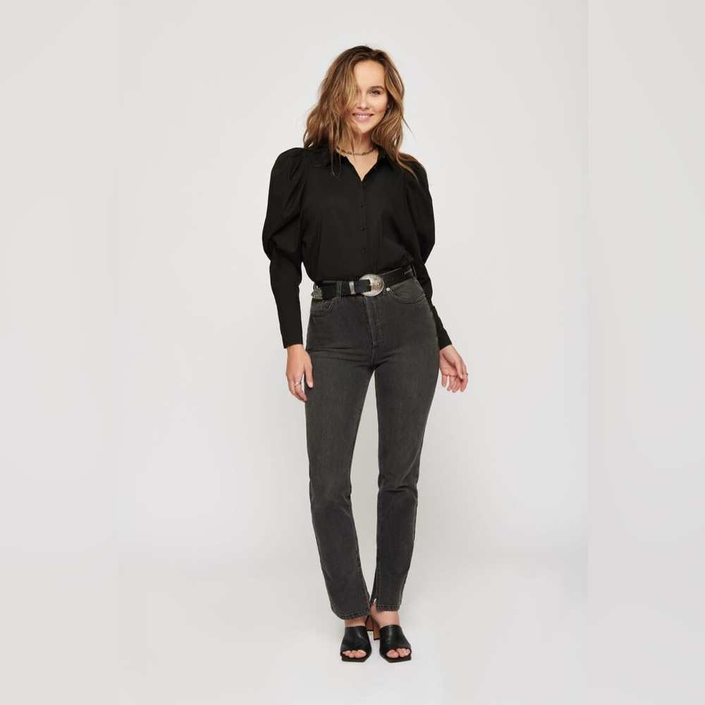 DYNAMITE NWT ROBIN POPLIN BUTTON UP SHIRT